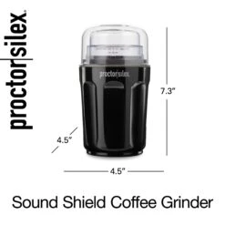 Proctor Silex Sound Shield Coffee Grinder 17 Proctor Silex Sound Shield Coffee Grinder -Koffieproducten Proctor Silex Sound Shield Coffee Grinder 7
