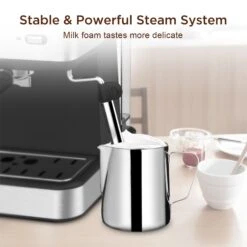 Pump Espresso Machine, W/ Capsules Filter And Milk Frother Steam Wand -Koffieproducten Pump Espresso Machine2C W Capsules Filter and Milk Frother Steam Wand 8