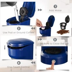 Single Serve Brew Coffee Maker Machine 6 To 14 Oz Reservoir -Koffieproducten Single Serve Brew Coffee Maker Machine 6 to 14 oz Reservoir 10