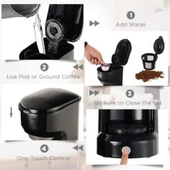 Single Serve Brew Coffee Maker Machine 6 To 14 Oz Reservoir -Koffieproducten Single Serve Brew Coffee Maker Machine 6 to 14 oz Reservoir 4