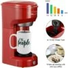 Single Serve Coffee Maker 6-14OZ With Filter Coffee Brewer 1 Single Serve Coffee Maker 6-14OZ With Filter Coffee Brewer -Koffieproducten Single Serve Coffee Maker 6 14OZ With Filter Coffee Brewer