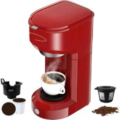 Single Serve Coffee Maker 6-14OZ With Filter Coffee Brewer -Koffieproducten Single Serve Coffee Maker 6 14OZ With Filter Coffee Brewer 14