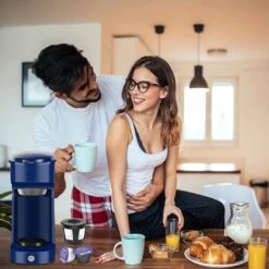 Single Serve Coffee Maker 6-14OZ With Filter Coffee Brewer -Koffieproducten Single Serve Coffee Maker 6 14OZ With Filter Coffee Brewer 8