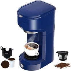 Single Serve Coffee Maker 6-14OZ With Filter Coffee Brewer -Koffieproducten Single Serve Coffee Maker 6 14OZ With Filter Coffee Brewer 9