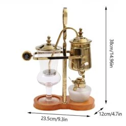Siphon Coffee Maker Vintage Belgian/Belgium Family Balance Syphon Coffee Brewer, Elegant Double Ridged Fulcrum With Tee Handle -Koffieproducten Siphon Coffee Maker Vintage Belgian Belgium Family Balance Syphon Coffee Brewer2C Elegant Double Ridged Fulcrum with Tee Handle 3