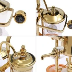 Siphon Coffee Maker Vintage Belgian/Belgium Family Balance Syphon Coffee Brewer, Elegant Double Ridged Fulcrum With Tee Handle -Koffieproducten Siphon Coffee Maker Vintage Belgian Belgium Family Balance Syphon Coffee Brewer2C Elegant Double Ridged Fulcrum with Tee Handle 4