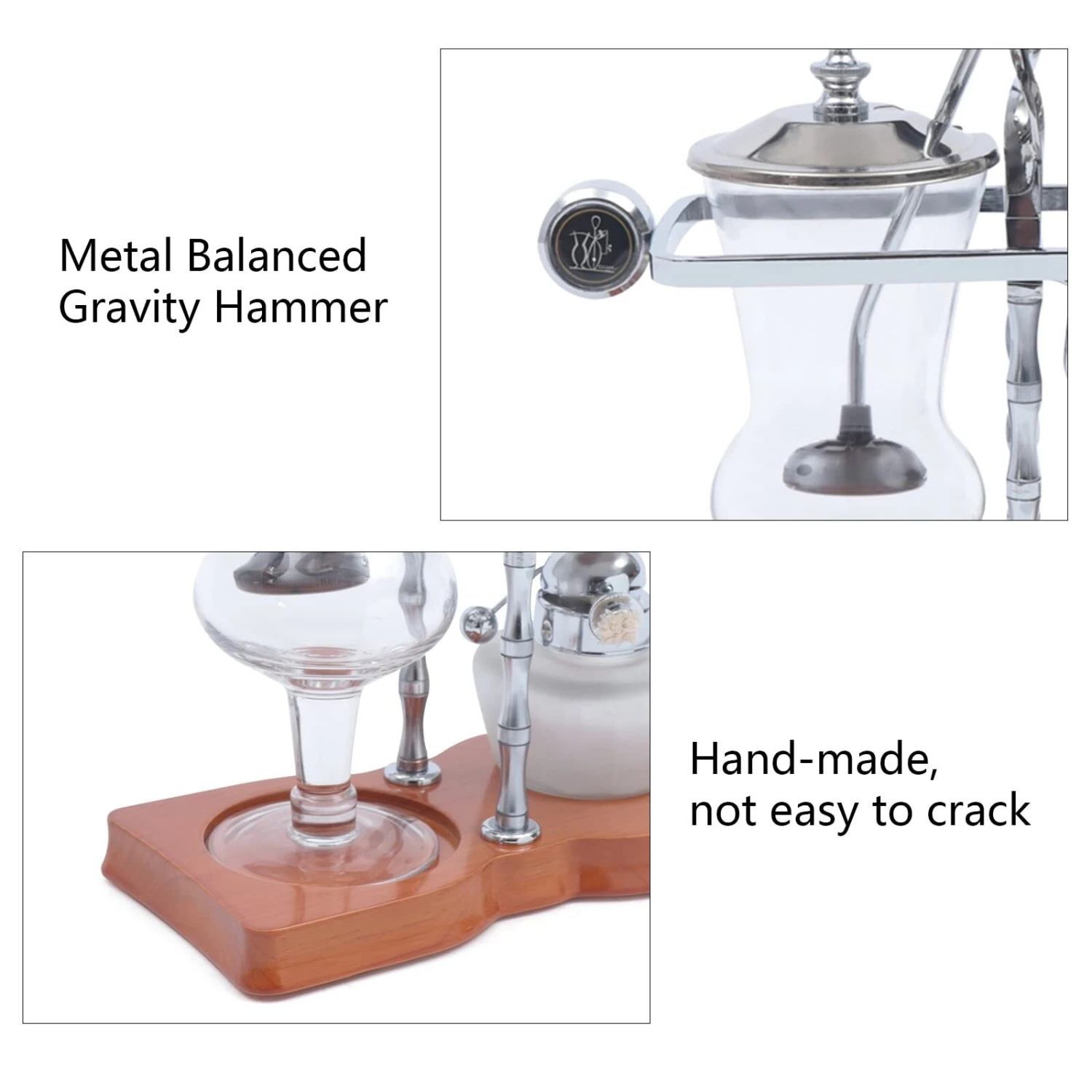 Siphon Coffee Maker, Luxury Syphon Coffee Maker Siphon Brewer Elegant Retro Coffee Maker Japanese Style Vacuum Glass Siphon Pot 9 Siphon Coffee Maker, Luxury Syphon Coffee Maker Siphon Brewer Elegant Retro Coffee Maker Japanese Style Vacuum Glass Siphon Pot - Afbeelding 7