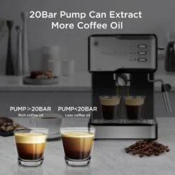 SUS304 Espresso Machine With Professional Milk Frothing Wand, 950W, 1.5L Water Tank 23 SUS304 Espresso Machine With Professional Milk Frothing Wand, 950W, 1.5L Water Tank -Koffieproducten Sus304 Espresso Machine with Professional Milk Frothing Wand2C 950W2C 1.5L Water Tank 10
